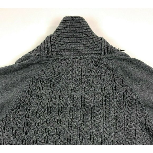 G Star Raw Geored Shawl Neck Cardigan Sweater Premium Mens 3XL Cable Knit Gray - Picture 11 of 11